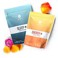 Two bag combo includes Neora Energy+ & Sleep+ Wellness Chews offered in a special bundle.